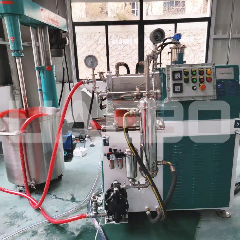 浙江某顏料企業(yè)25L納米砂磨機調(diào)試成功
