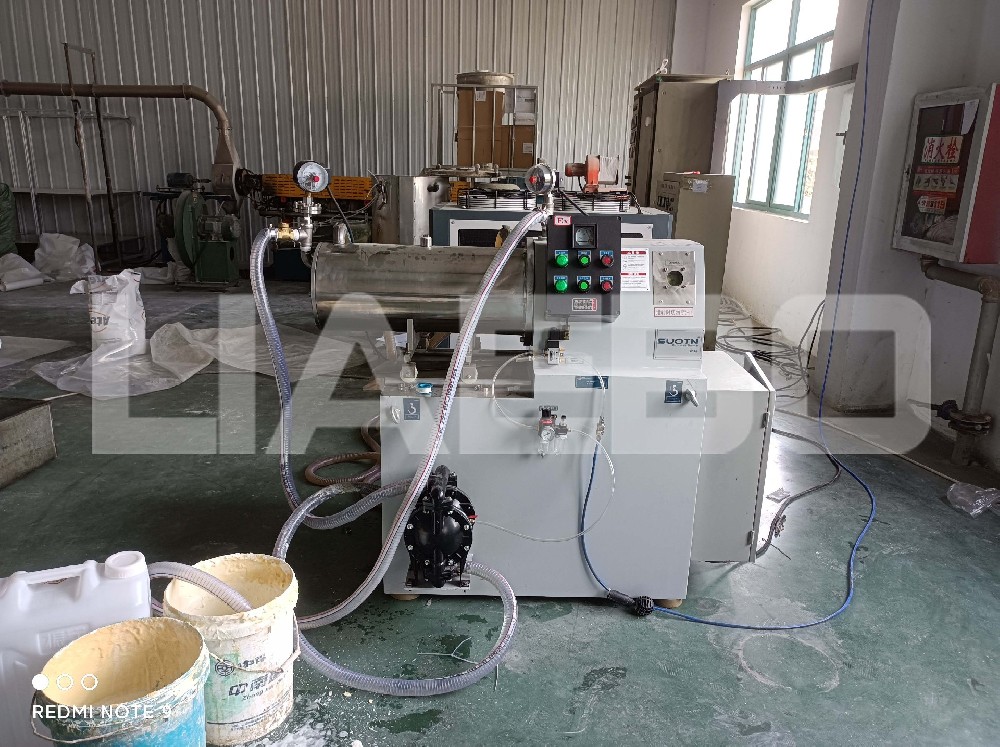 江蘇某涂料企業(yè)20L臥式砂磨機調(diào)試成功