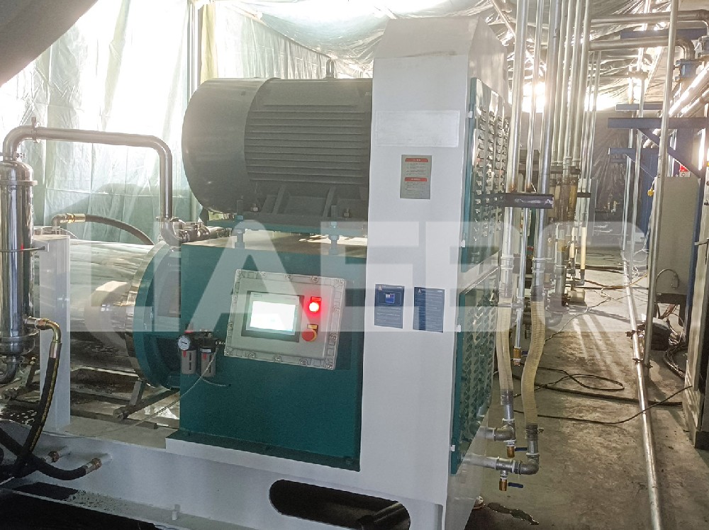 山西某材料公司100L納米砂磨機調試成功