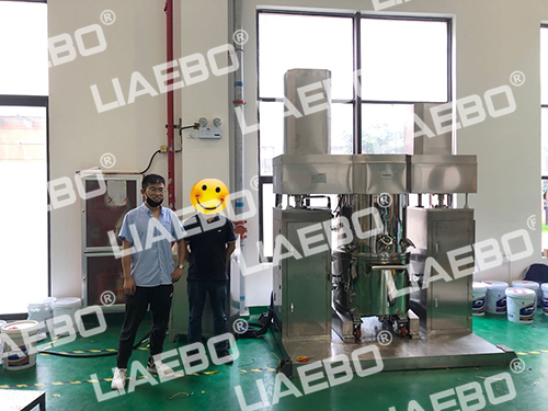 浙江客戶（硅膠）LXJ-200L行星攪拌機