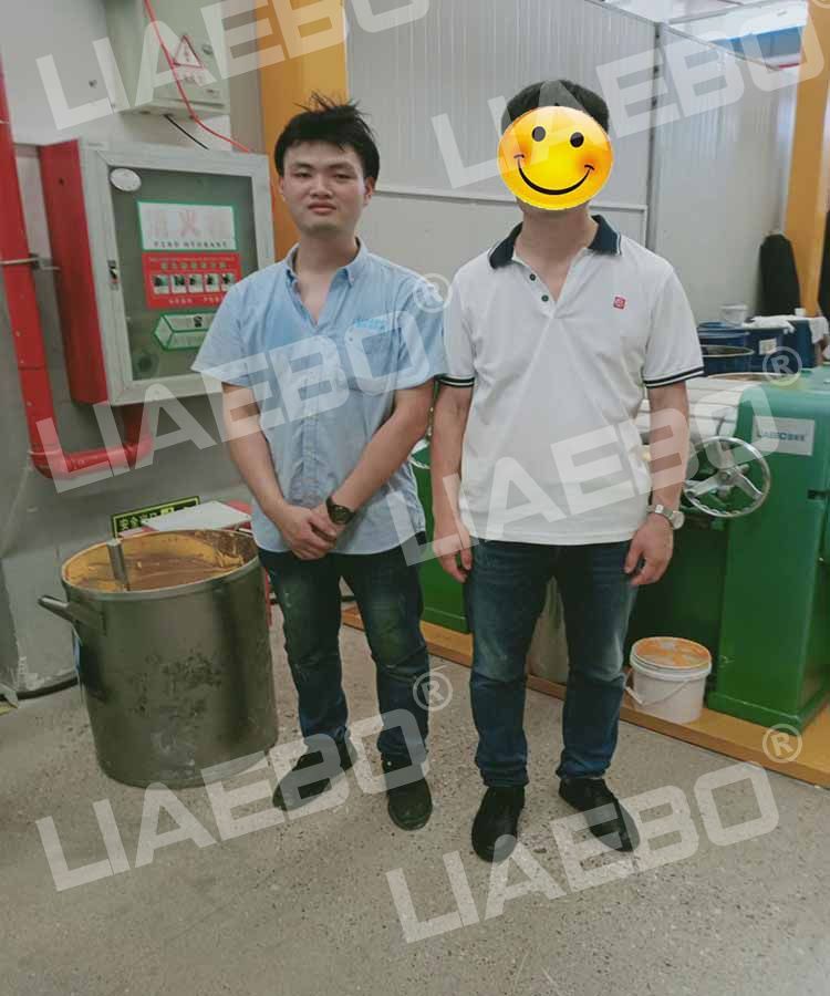 江蘇客戶（色漿）LSG260設備調試完成