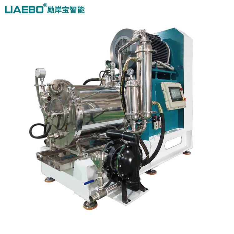 100L棒塊式陶瓷臥式納米砂磨機