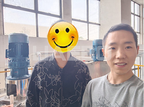 上海某科技公司攪拌罐項目調試成功