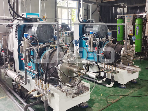 河南洛陽某科技有限公司托瑪琳功能性涂料生產線調試成功