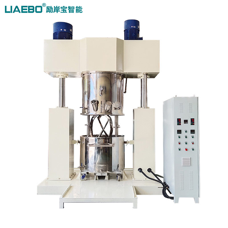 500L龍門式雙行星攪拌機及液壓翻轉出料裝置