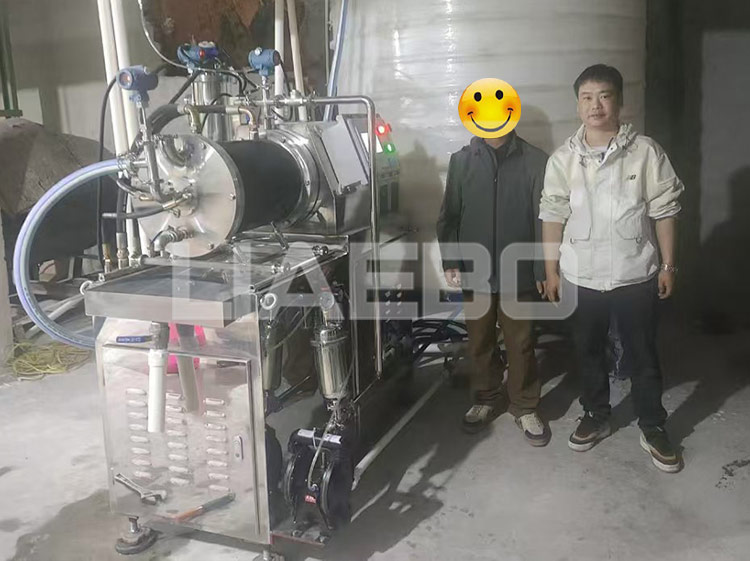 福建某有限公司  30l砂磨機調試成功