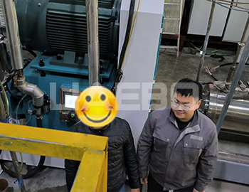 湖北某科技有限公司100L砂磨機試水成功