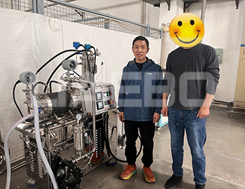 常州某公司5L砂磨機調試成功