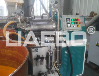 某涂料公司納米砂磨機現場