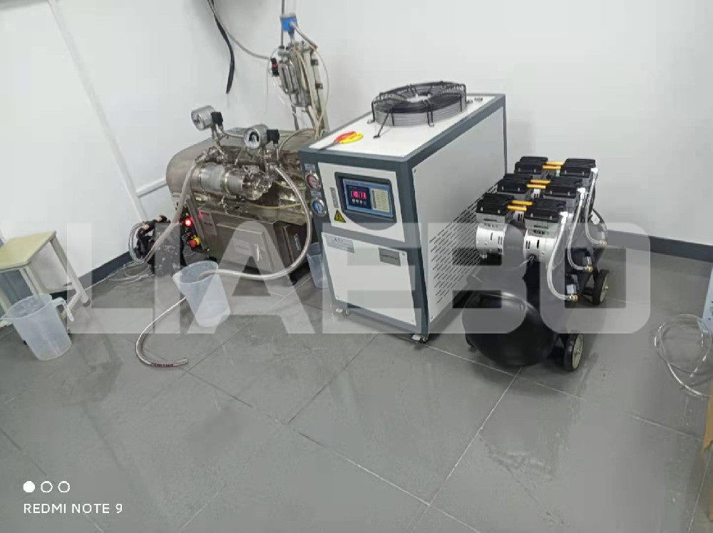 江蘇某新材料企業(yè)1L實驗室陶瓷納米砂磨機調(diào)試成功